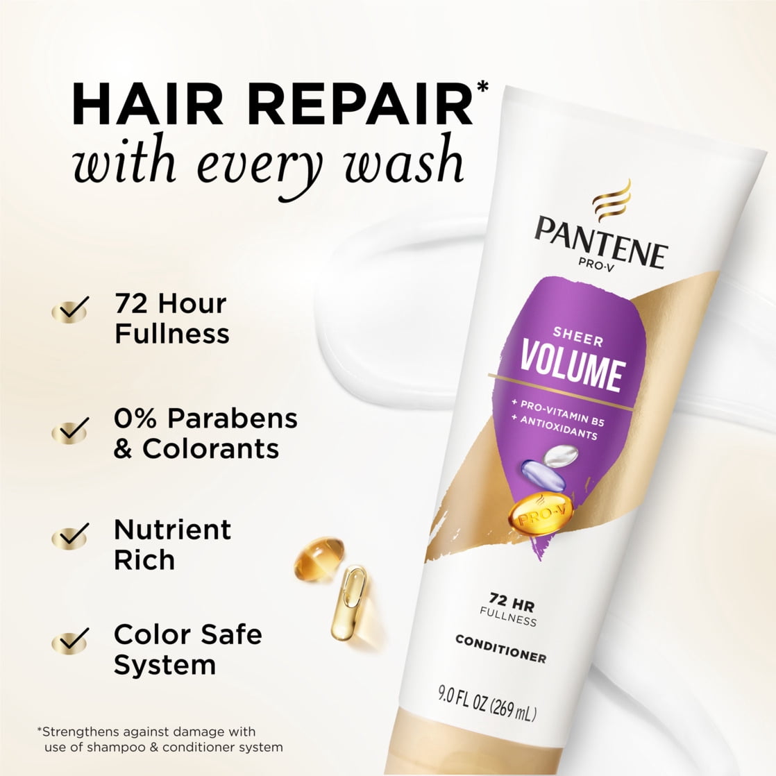 Pantene Pro-V Daily Conditioner Volume and Body, 9 fl oz