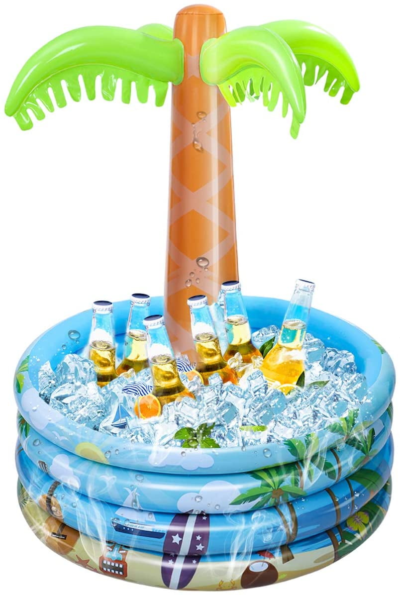 Inflatable Palm Tree Buffet Cooler for Beverages Ice Drinks Summer Party Supply 