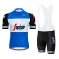 thumbnail image 1 of Summer TK PRO TEAM Men's Cycling jersey Wear Strap Suit Set Ropa with Gel Pad MTB Bicycle, 1 of 2