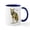 White/Navy Inside, variant on CafePress - Red Wolf Mug - 11 oz Ceramic Mug - Novelty Coffee Tea Cup