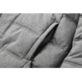 thumbnail image 3 of GGleaf Men's Winter Coat Hooded Puffer Jacket Quilted Thicken Down Alternative Coat Grey Heather, Large, 3 of 7