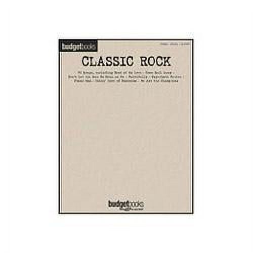 Hal Leonard Classic Rock Piano/Vocal/Guitar Songbook