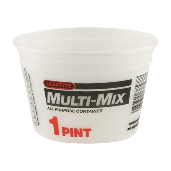 Cubo de plástico Leaktite Clear 500 ml (paquete de 25)