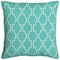 Oceantex 18 in. Square Dragonfly Script OffWhite Outdoor Throw Pillow