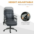 thumbnail image 5 of Vinsetto Big and Tall Executive Office Chair with Vibration Massage, Gray, 5 of 9