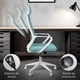 thumbnail image 4 of MAGMALIFE Silla de Oficina Fokus Ergonómica con Cabecera, Reclinación Ajustable, Malla Transpirable, Asiento de Alta Densidad, Ruedas 360° Antirrayas y Altura Regulable, Soporta 150 kg Azul, 4 of 8