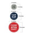 thumbnail image 5 of Signs ByLITA Circle Clean After Yourself Sign (Black) - Medium, 5 of 6