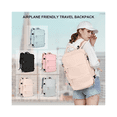 thumbnail image 4 of SYCNB Travel Backpack for Women Men, Carry On Backpack Flight Approved, Personal Item Travel Bag Waterproof Luggage Backpack Small Laptop Backpack Beige, 4 of 8