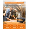 thumbnail image 5 of Commercial Chef Indoor Electric Pizza Oven, 1800W Countertop Oven with 0.7 cu. ft. Capacity, Indoor Cooker for Up To 14.6" Pizzas, CHPOV14B, 5 of 7