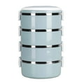 thumbnail image 3 of Oubit Cylinder Lunch Container,Portable 304 Stainless Steel Stainless Steel Bento Box Bento Lunch Box Dependable Performance, 3 of 9