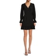 thumbnail image 5 of Nine.Eight Women’s Ruffle Wrap Dress with Long Sleeves, 5 of 6