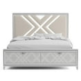 thumbnail image 3 of Furniture of America Anaiya Contemporary Wood Queen Bed with LED in White, 3 of 8