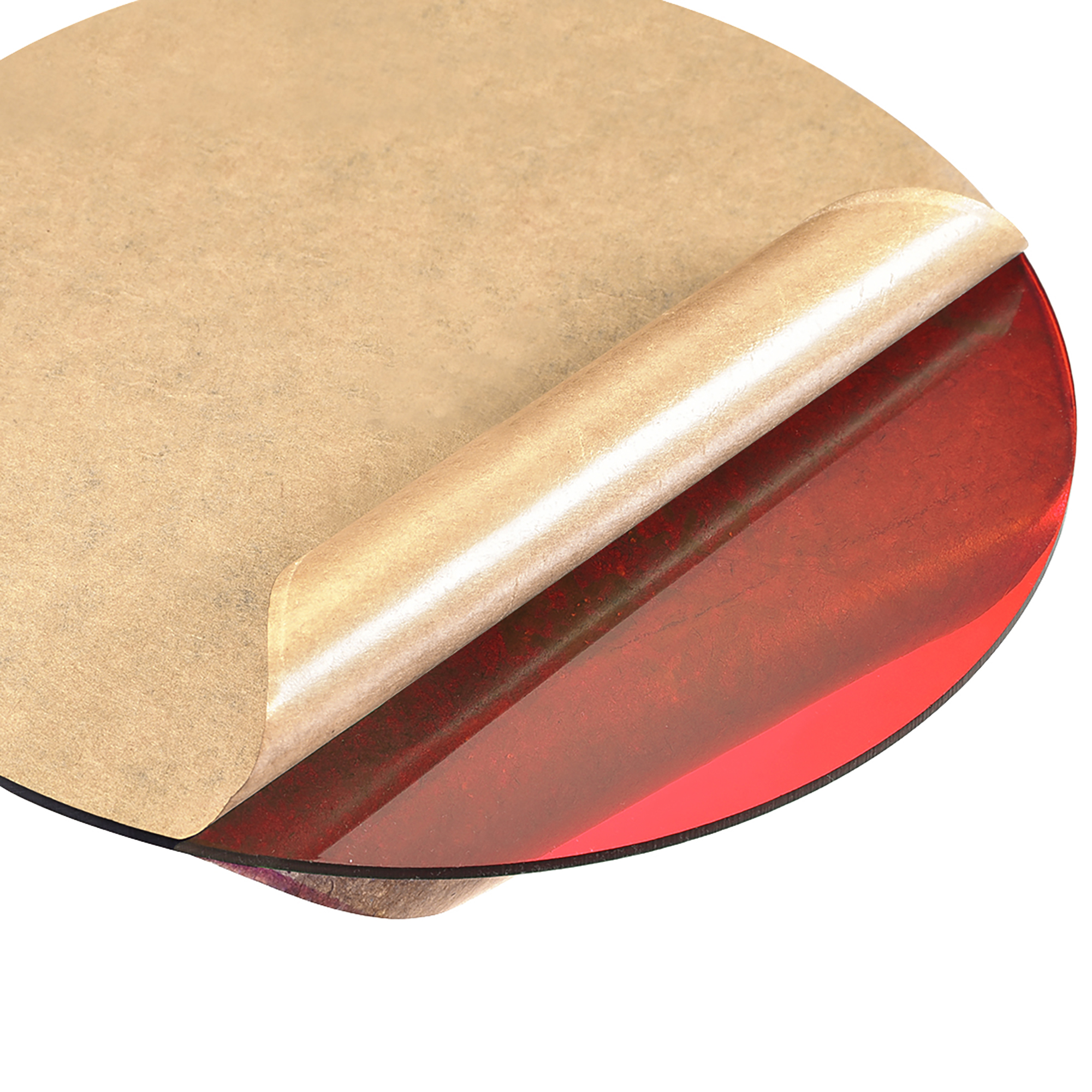 Acrylic Sheet Circle Round Disc,Red,Translucent,2mm Thick,3' Diameter,Acrylic Round Sheet(80mm)