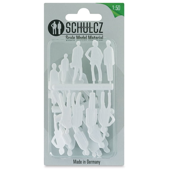 Schulcz Scale Model Figures - Silhouette, Pkg of 20, 1:50, 1/4"