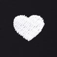 thumbnail image 2 of Dalix Lil Heart Cropped Tee Lightweight High Waisted Short Sleeve Summer Shirt Womens in Black S Small, 2 of 5