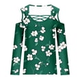 thumbnail image 4 of Fznquz Womens Blouses Plus Size Long Sleeve Off Shoulder Fall Green Tops Crewneck Floral Casual Woman Shirts, 4 of 5