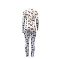 thumbnail image 5 of One opening Female Long Sleeve Bodysuit, Butterfly Printed Zipper Closure Jumpsuit, 5 of 5
