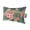 Pink, Yellow, Brown, variant on Coastal Floral Outdoor Pillows for Chaise Lounge Chair Waterproof Lumbar Pillows with Insert&Adjustable Elastic Strap Beach Headrest Pillow Summer Palm Leaf Tropical Botanical Pillow for Pool 11"x16"