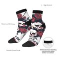 thumbnail image 6 of Rocae Gothic Skulls And Roses for Premium Adult Socks,Comfortable, Breathable, and Durable Socks, Perfect for Everyday Wear, 6 of 7