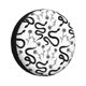 thumbnail image 1 of Balery Hand Drawn Snake Cubiertas para Neumáticos - Protector Resistente para Neumáticos de Camioneta, SUV, Remolque, Camper y RV-16 inch, 1 of 6