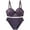 Purple, variant on Gray Womens Underwire Push Up Bra Thin Cup Bc Size 80B Color Gray Bust 35.43-36.61 Inches Under Bust 30.71-32.28 Inches Nylon Spandex Material Fashionable Style