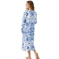 thumbnail image 2 of Tutolipy Nightgowns for Women Flower Printed Sleepwear V Neck Loungewear Long Sleeve House Dress for Home Vacation, XL, 2 of 7