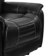 thumbnail image 4 of Saltoro Sherpi Faux Leather Upholstered Wooden Recliner with Power Headrest, Black, 4 of 5