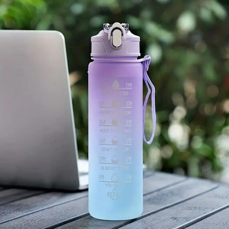 

LILIANG Sports Water Bottle Gym Travel Drinking Leakproof Bottle with Straw