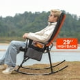 thumbnail image 5 of SUNSPIRE 2 Pack Folding Rocking Camping Chair, Heavy Duty Padded Rocker with High Back Hard Armrests for Outdoor Garden Patio, 5 of 7