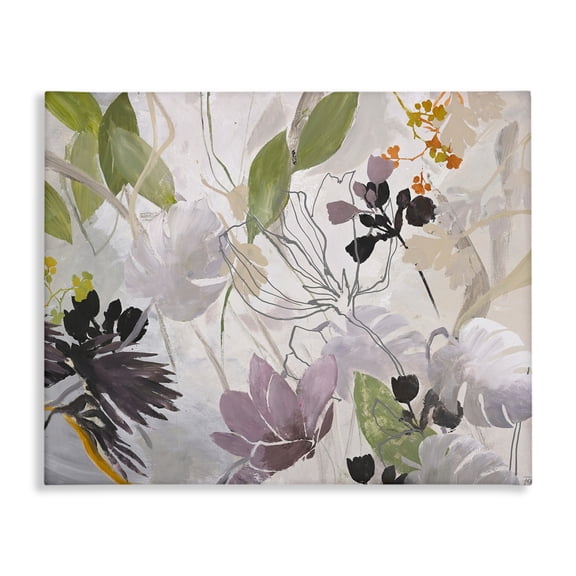 Soft Spring Organic Flora Canvas Wall Art, design by Design Fabrikken