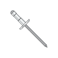 thumbnail image 1 of 1/8" x .125"-.312" Low Profile Multi-Grip Rivets / Aluminum Body / Steel / Black Phosphate Mandrel (Quantity: 10,000 pcs), 1 of 1
