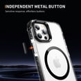 thumbnail image 3 of Allytechgroup Clear Magnetic Case for Apple iPhone 15 Plus, Camera Lens Kickstand Compatible with Magsafe Slim Fit Drop Protection Shockproof Back Case Cover for iPhone 15 Plus, Black, 3 of 7