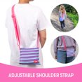 thumbnail image 4 of ZIPIT Shoulder Bag for Girls, Adjustable Crossbody Purse, Gift Box Included, Purple, 4 of 9