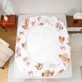 thumbnail image 5 of Manfei 4-Piece Queen Microfiber Sheet Set - Western Cowgirl Bow Hat & Star Print, Ultra Soft, 5 of 7