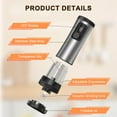 thumbnail image 3 of Electric Salt and Pepper Grinder Set,Stainless Steel Rechargeable Automatic Pepper Mill Shakers with USB Charging Base,External Adjustable Coarseness,, 3 of 5