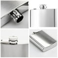 thumbnail image 3 of Necvior Square Wine Flasks Stainless Steels Whiskeys Pots Portable Drink Bottle Small Leakproof Container with Funnel and Cup, 3 of 20