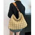 thumbnail image 3 of Kukuzhu Hobo Bags for Women Puffer Down Padding Shouder Bag Soft Large Tote Bag, 3 of 5