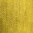 thumbnail image 1 of Ahgly Company Indoor Square Trellis Yellow Modern Area Rugs, 3' Square, 1 of 4