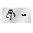 thumbnail image 2 of Star Wars: The Book of Boba Fett The Legend Lives Mandalorian Crest Tritan Can Shaped Cup Clear 16 oz., 2 of 3