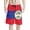 Belize Flag Coat Of Arms, variant on Men's Beach Shorts Swim Trunks With Puerto Rico Flag Palm Print - Quick Dry for Summer Vacation and Water Activities