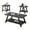 Charcoal#1, variant on Coffee Tables Athens Contemporary Replicated Wood Shelf Coffee Set Table in Black Finish,Coffee Tables With Storage