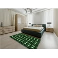 thumbnail image 5 of Ahgly Company Machine Washable Indoor Square Transitional Night Black Area Rugs, 6' Square, 5 of 7