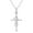 silver D, variant on Jierger Birthstone Cross Necklace for Women, Heart Cubic Zirconia Infinity Cross Pendant Necklace Birthday/Mothers Day/Valentines Day/Christmas Jewelry Gift for Her