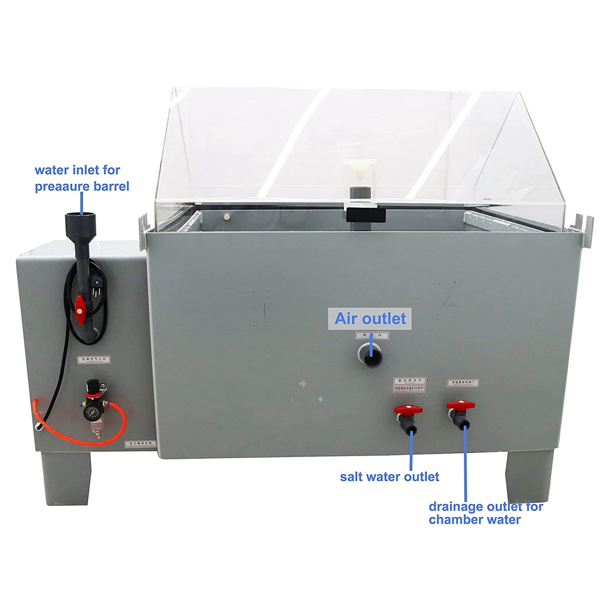 270L Salt Spray Testing Chamber Experimental Salt Spray Tester Salt Mist Resistance Tester 110V