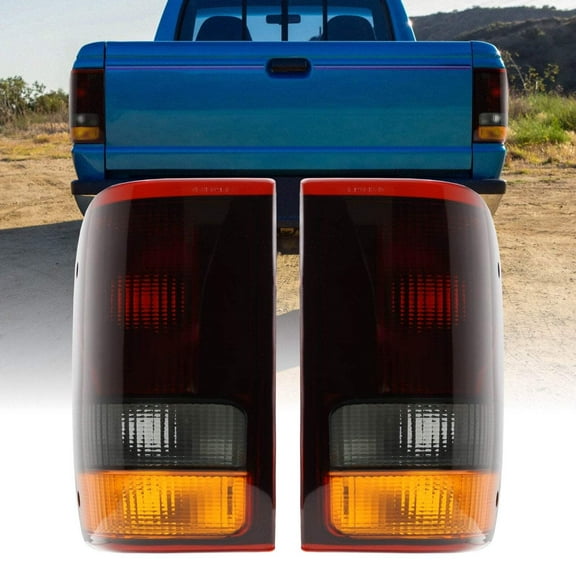 1993-1997 Ford Ranger Pickup Truck Dark Red Smoke Lens Tail Light - Unique Style Racing