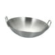 thumbnail image 4 of Sartén wok de acero inoxidable, accesorios para saltear, dos , utensilios de cocina resistentes, fondo plano para cocinar al , freír, cocinar Diámetro 28cm, 4 of 8