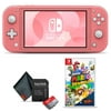 Nintendo Switch Lite (Coral) with Super Mario 3D World + Bowser's Fury Game