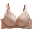 thumbnail image 3 of Rvasteizo Women Plus Size Front Closure Wireless Bra Breathable Support Bra, 3 of 5