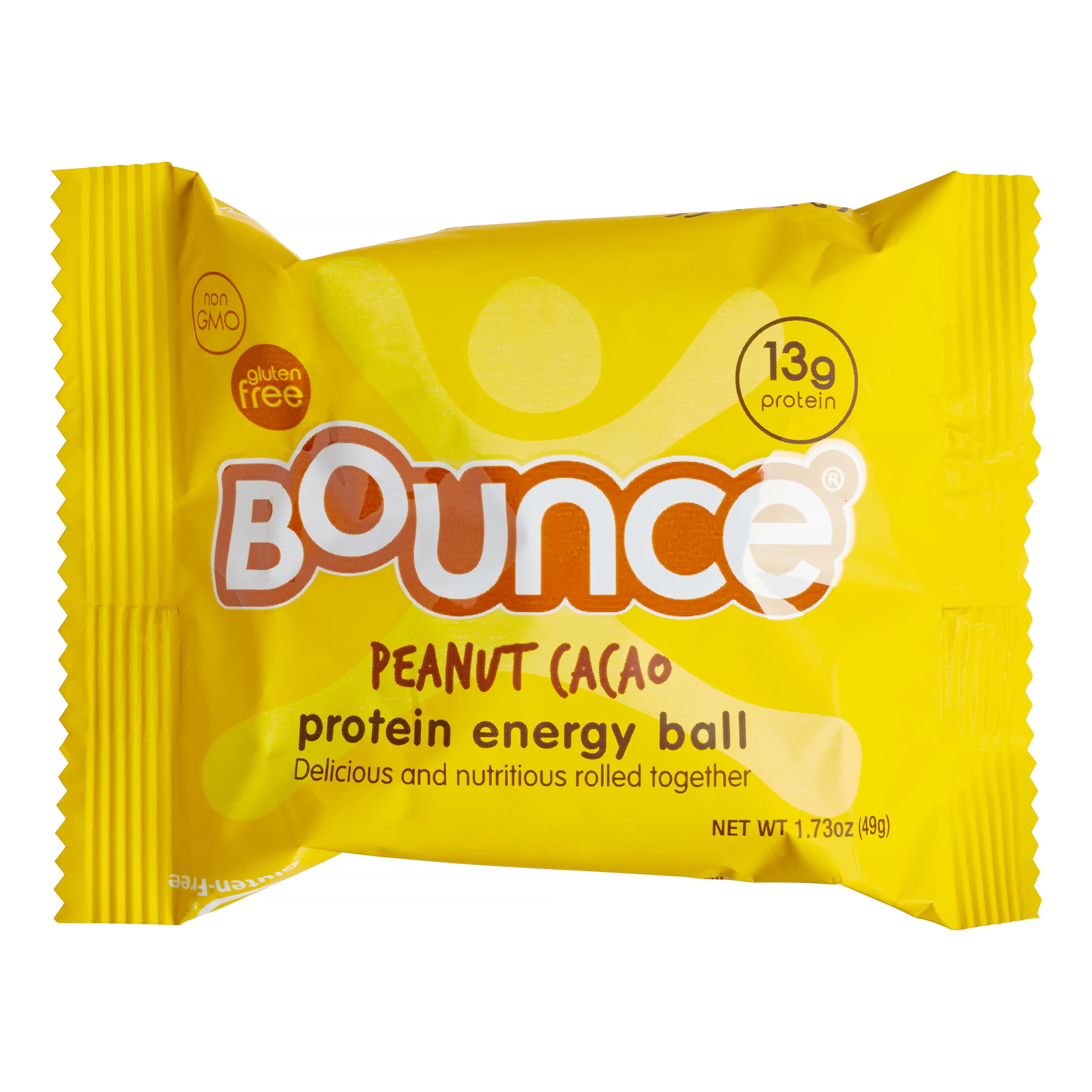 Bounce Protein Energy Ball, Peanut Cacao, 13g Protein, 12 Ct
