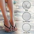 thumbnail image 4 of Psesaysky Women's Flip Flops with Milk Cow Print Sandals for Beach Swimming Pool Shower Indoor Outdoor Anti-Slip Durable Sandals, 4 of 7